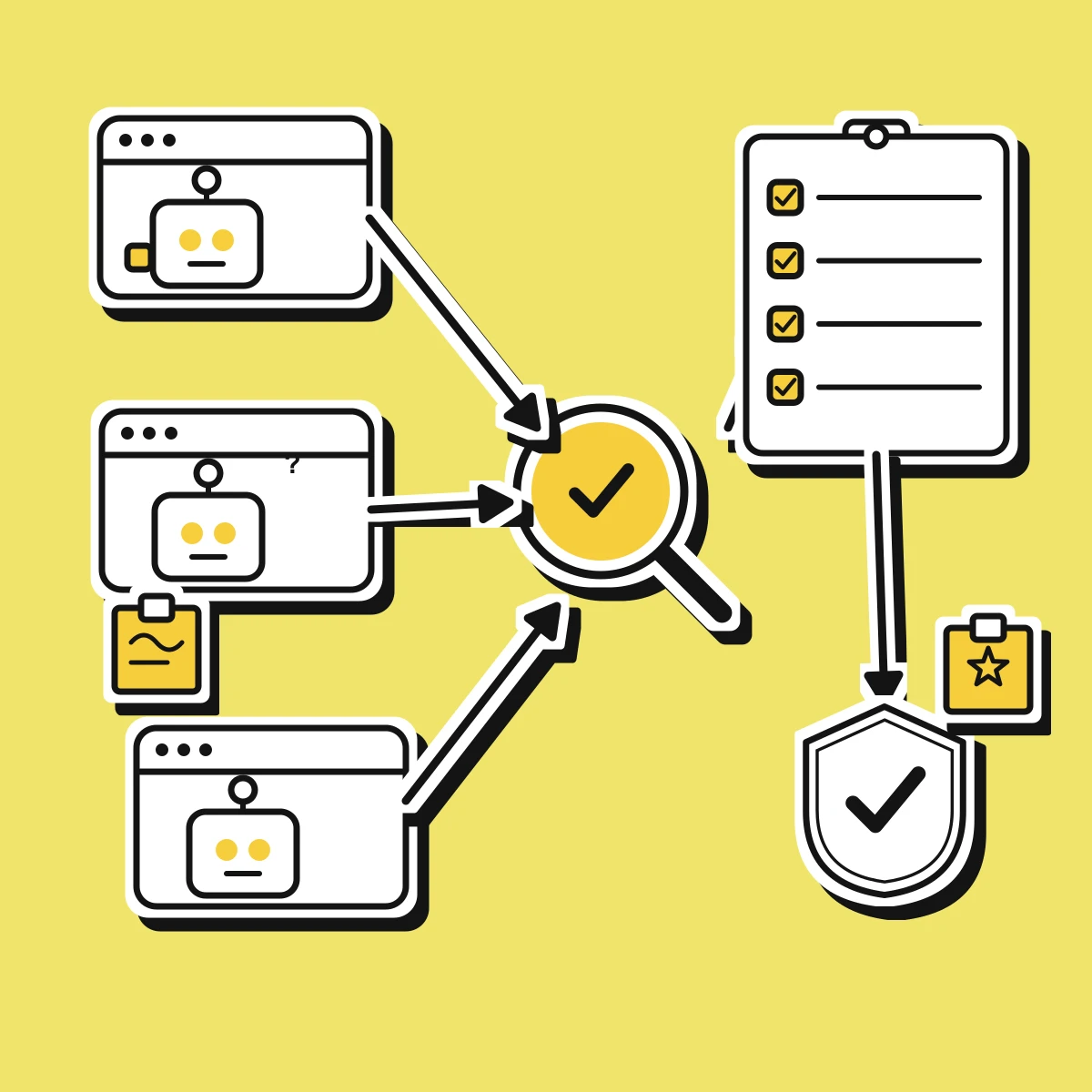 Illustration of shadow AI usage surfacing inside an engineering team