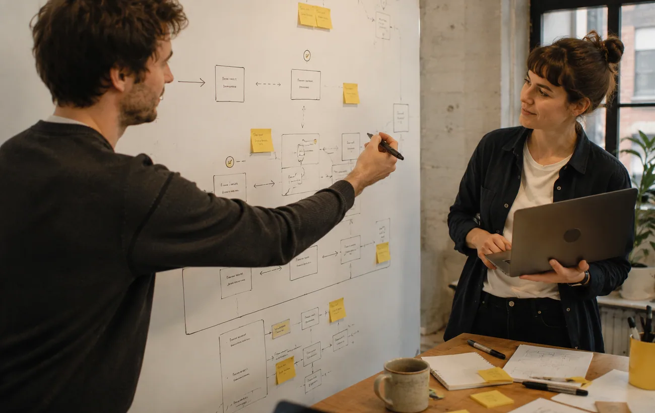 Case study illustration for reducing platform and product handoff confusion